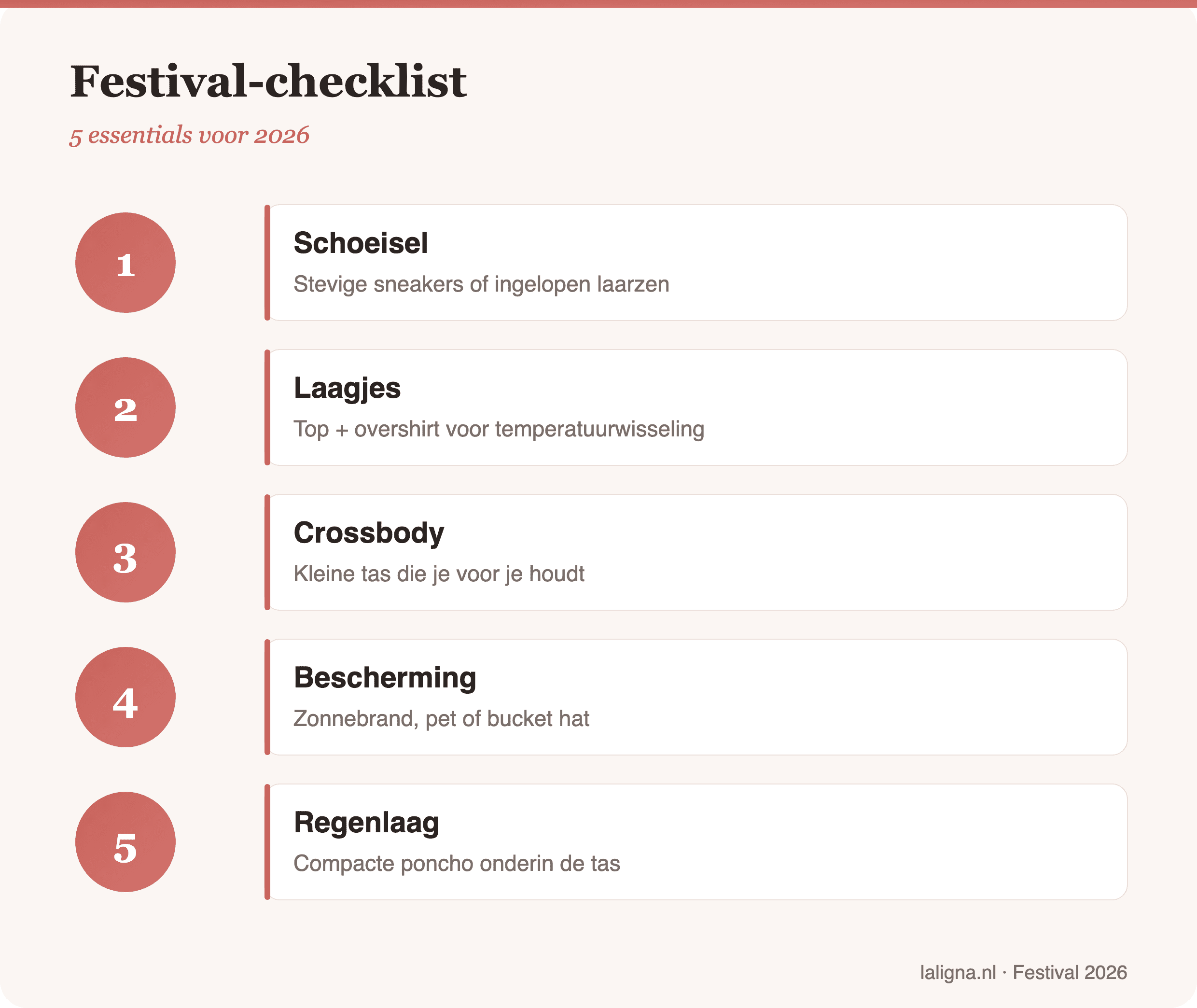 Infographic: Festival-checklist