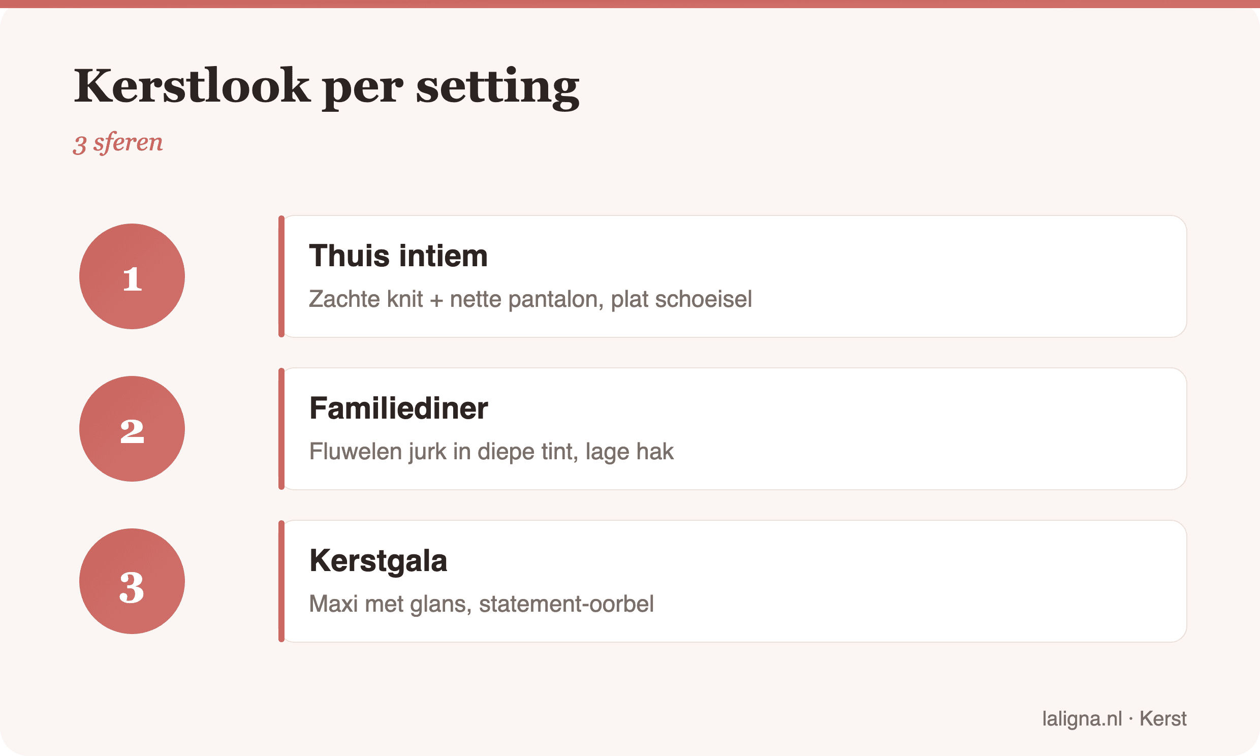 Infographic: Kerstlook per setting