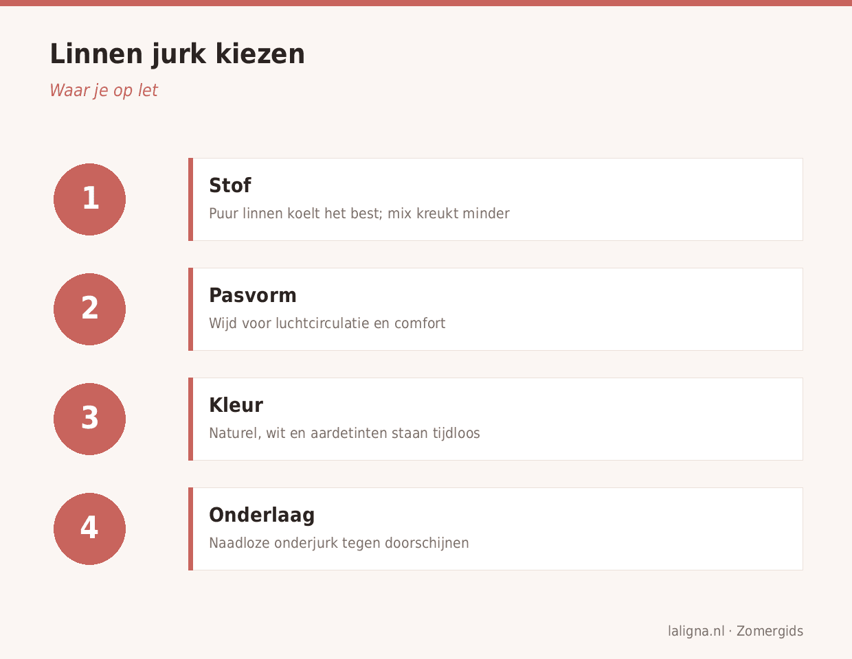 Infographic: Linnen jurk kiezen