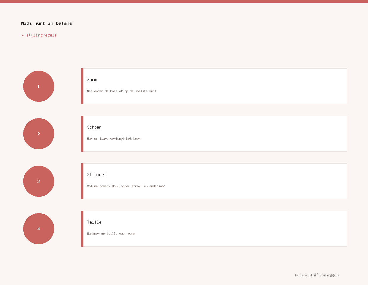 Infographic: Midi jurk in balans